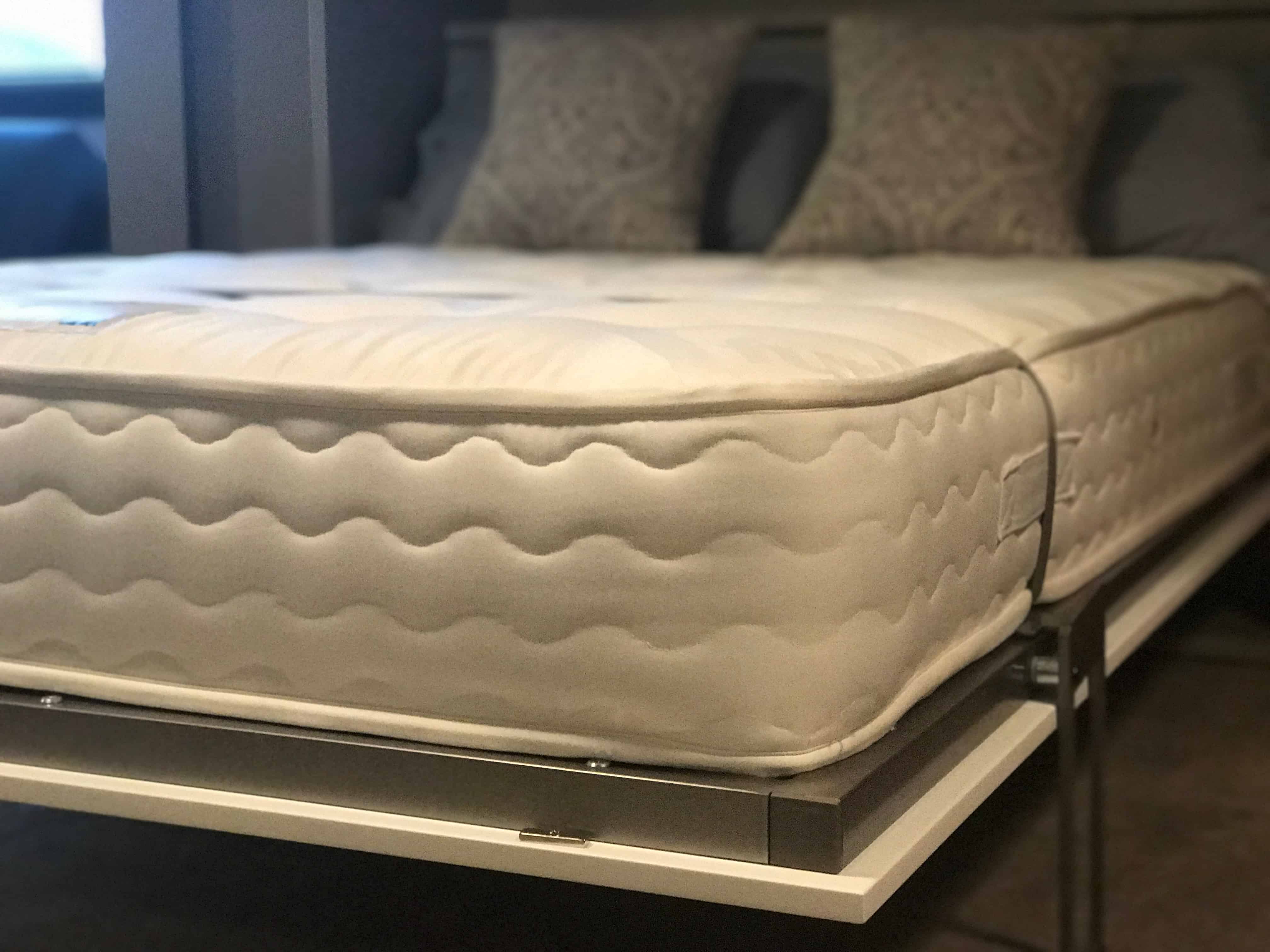 A luxury wall bed has a 22cm thick mattress